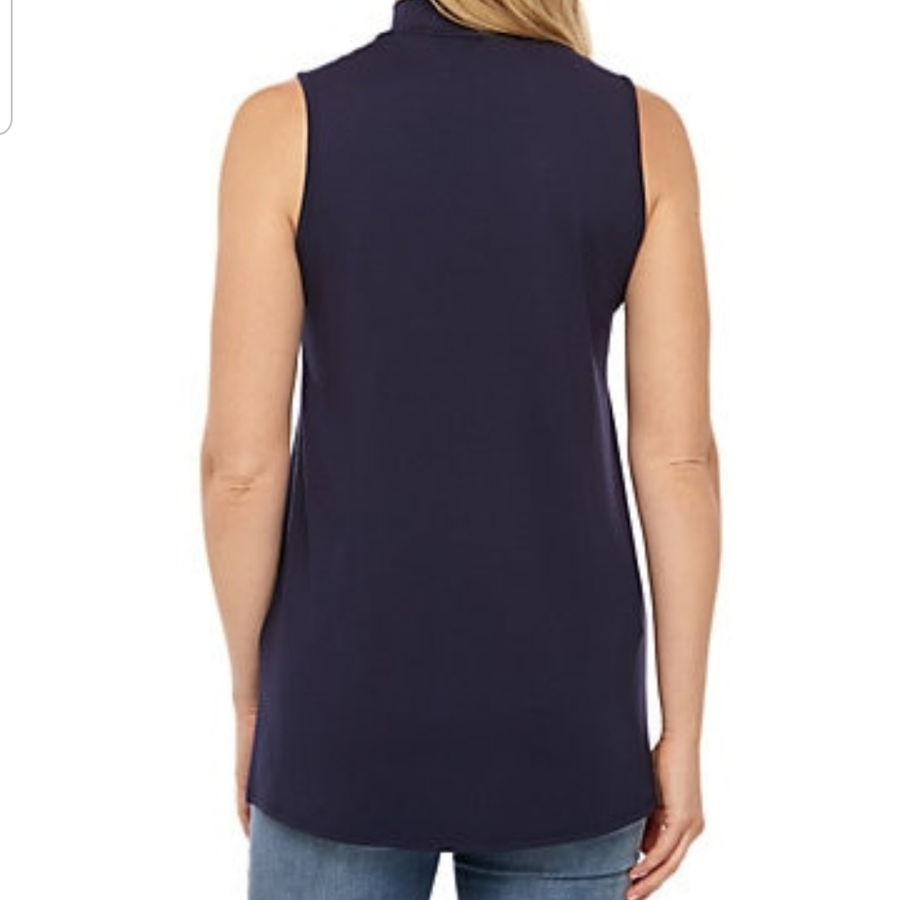 New Directions Julianna Mock Neck Top NWT - Picture 2 of 3